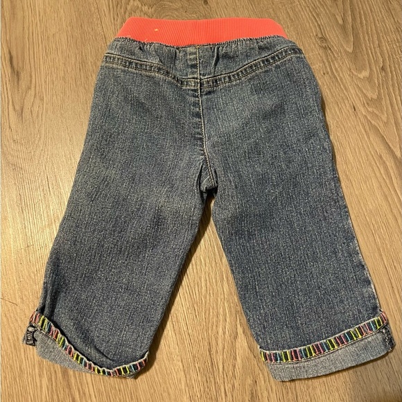 Y2K denim floral pants - Picture 2 of 5